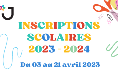 Inscriptions scolaires 2023/2024 : c’est maintenant !