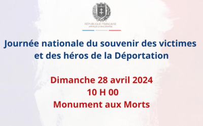 Journée nationale du souvenir des victimes et des héros de la Déportation