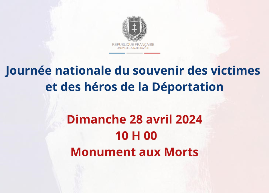 Journée nationale du souvenir des victimes et des héros de la Déportation