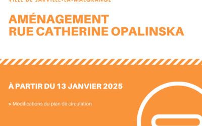 INFO TRAVAUX : aménagement de la rue Catherine Opalinska