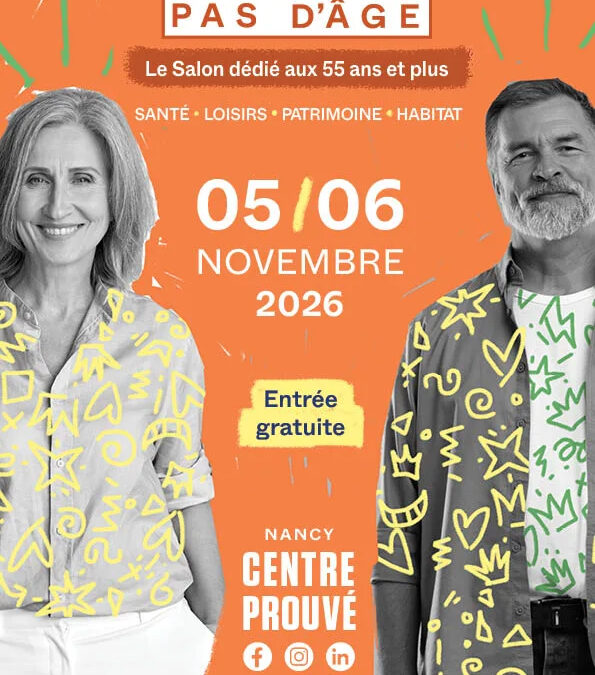 Salon « Y&rsquo;a pas d&rsquo;âge » • 5 et 6 novembre 2026